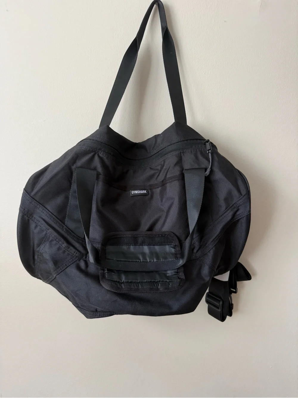 NWT Gymshark Sharkhead Holdall Gym Duffel Bag Black 25L